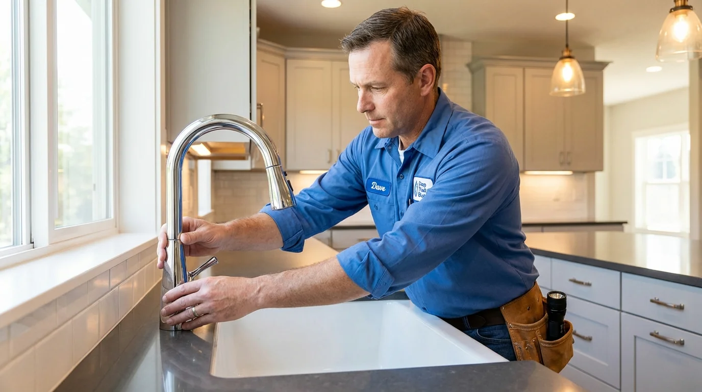 Kitchen faucet installation by Johns Plumbing LLC in Nyack