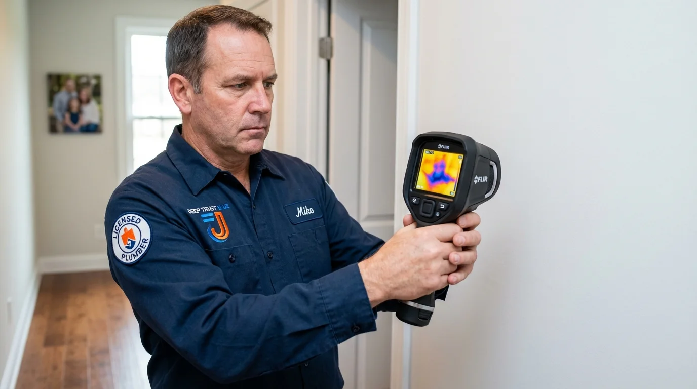 Thermal imaging leak detection by Johns Plumbing LLC in Nyack